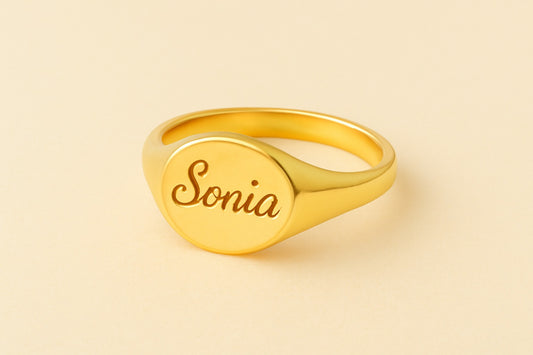 Engraved Signet Ring