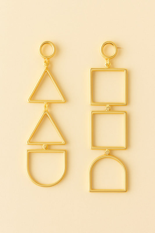 Geometric Earrings – Modern, Trendy, and Stylish